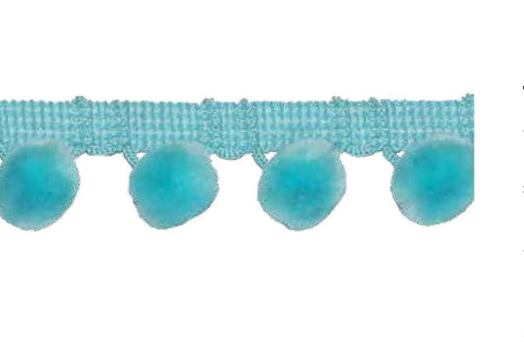Simplicity Pom Pom Trim 28mm Ball Fringe 1 Metre - All Colours