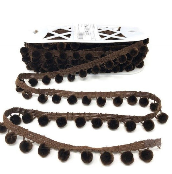 Simplicity Pom Pom Trim 28mm Ball Fringe 1 Metre - All Colours