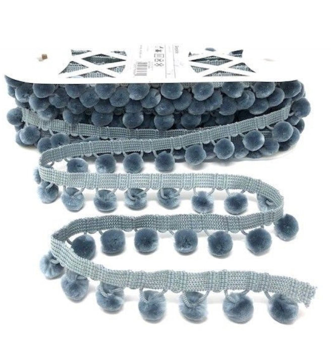 Simplicity Pom Pom Trim 28mm Ball Fringe 1 Metre - All Colours