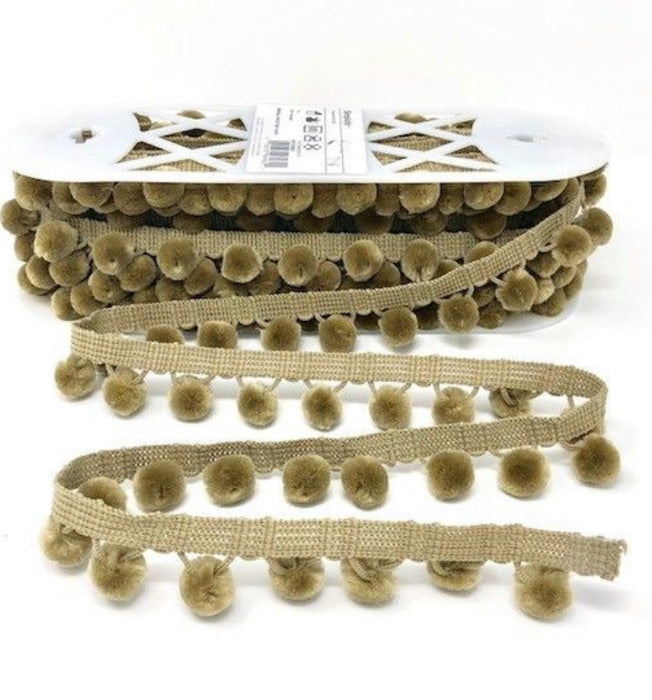Simplicity Pom Pom Trim 28mm Ball Fringe 1 Metre - All Colours