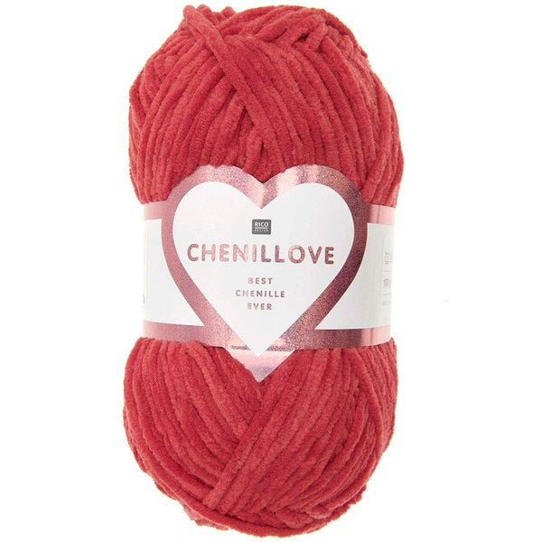 Rico Creative Chenillove Chunky Yarn 100g - Red 006