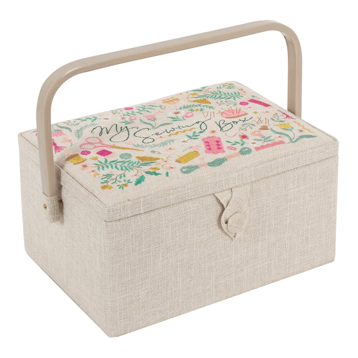 Hobby Gift Sewing Box Medium Embroidered My Sewing MRME\677