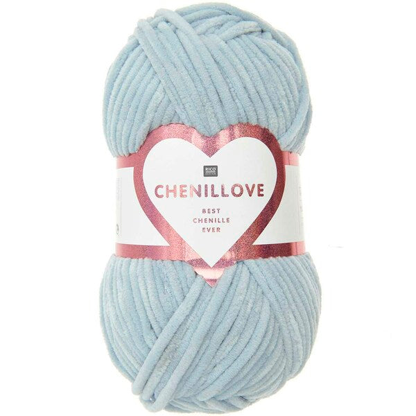 Rico Creative Chenillove Chunky Yarn 100g - Light Blue 010