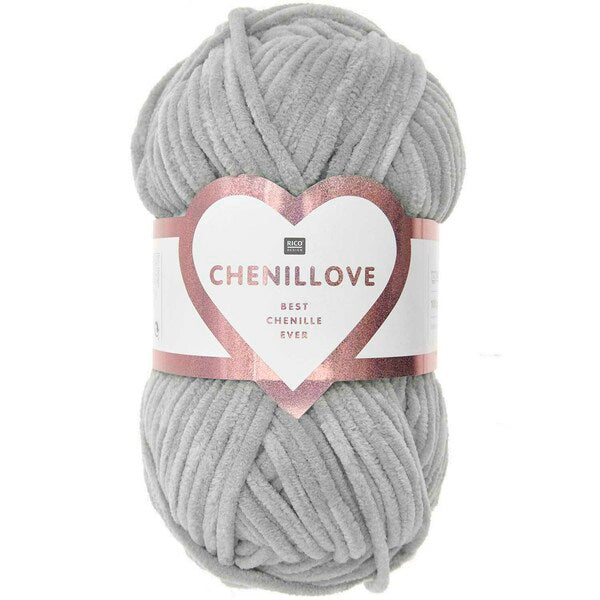 Rico Creative Chenillove Chunky Yarn 100g - Grey 013