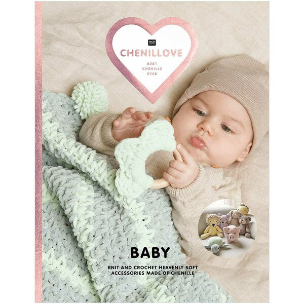 Rico Chenillove Baby Knit & Crochet Heavenly Soft Accessories Made of Chenille Pattern Book - 902012.01.00
