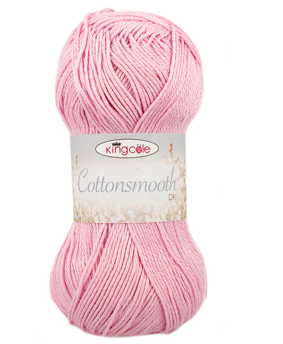 King Cole Cottonsmooth DK Yarn 100g (Discontinued) - All Shades