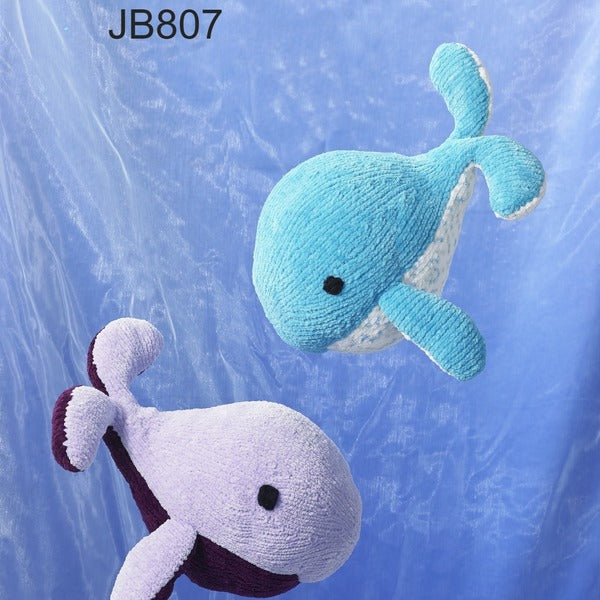 Knitting Pattern Toy Whale - James C. Brett Flutterby Chunky - JB807