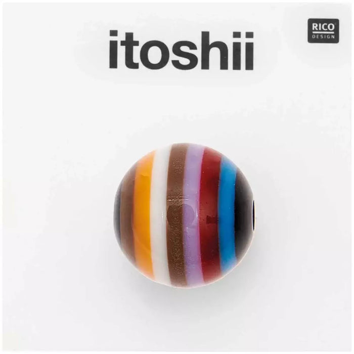 Rico Design Striped Bead Round - 600171