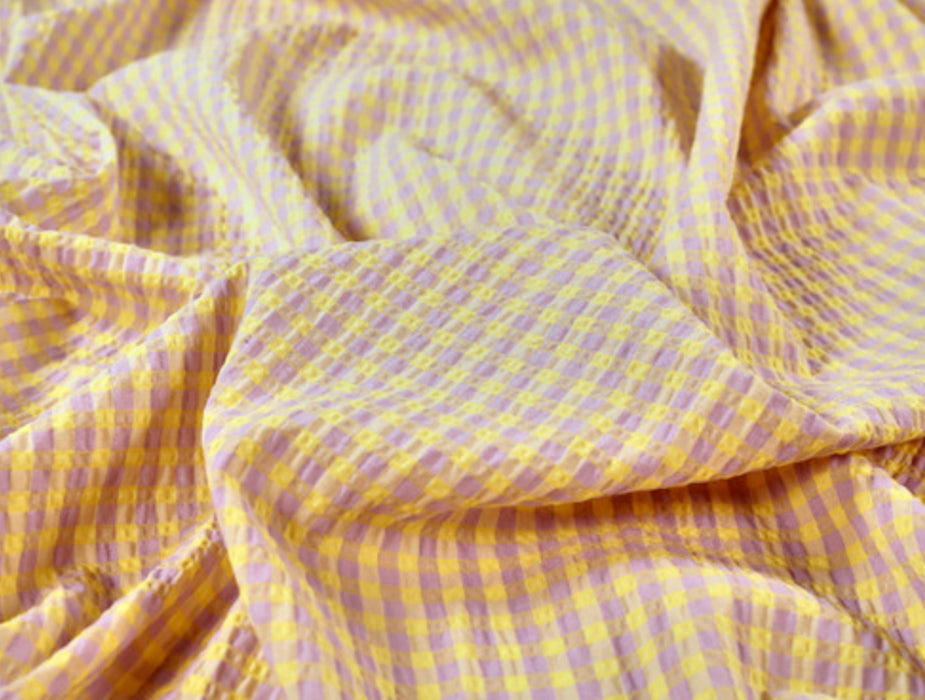 Fabric Godmother Rowan Gingham Seersucker - Half Metre - 2 Colours