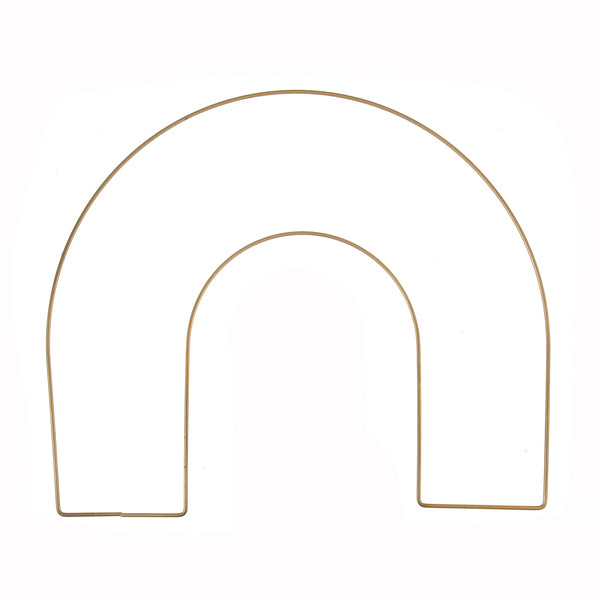 Trimits Craft Hoop Gold Metal Rainbow 25cm - TRH54