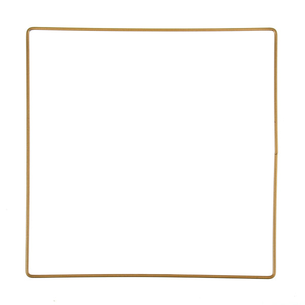 Trimits Craft Hoop Gold Wire Square 20cm - TRH36