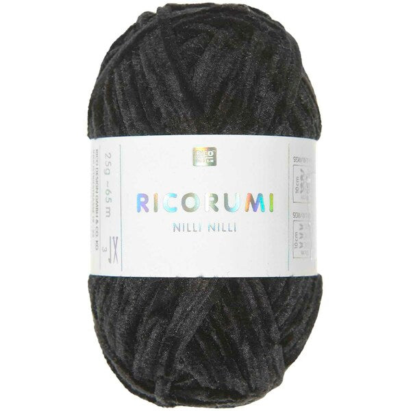 Rico Ricorumi Nilli Nilli Yarn 25g - Black 027