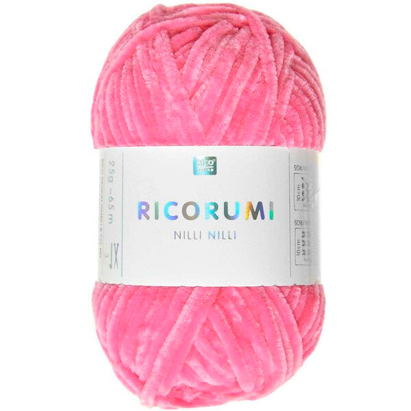 Rico Ricorumi Nilli Nilli Yarn 25g - Neon Pink 028