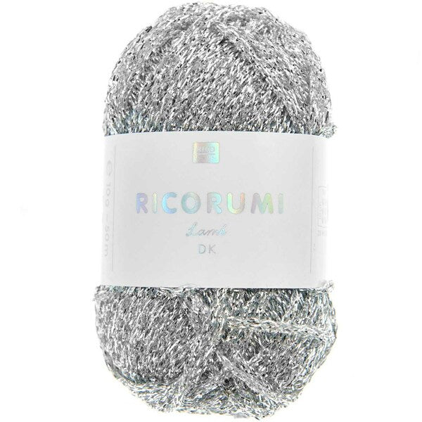 Rico Ricorumi Lame DK Yarn 10g - Silver 001