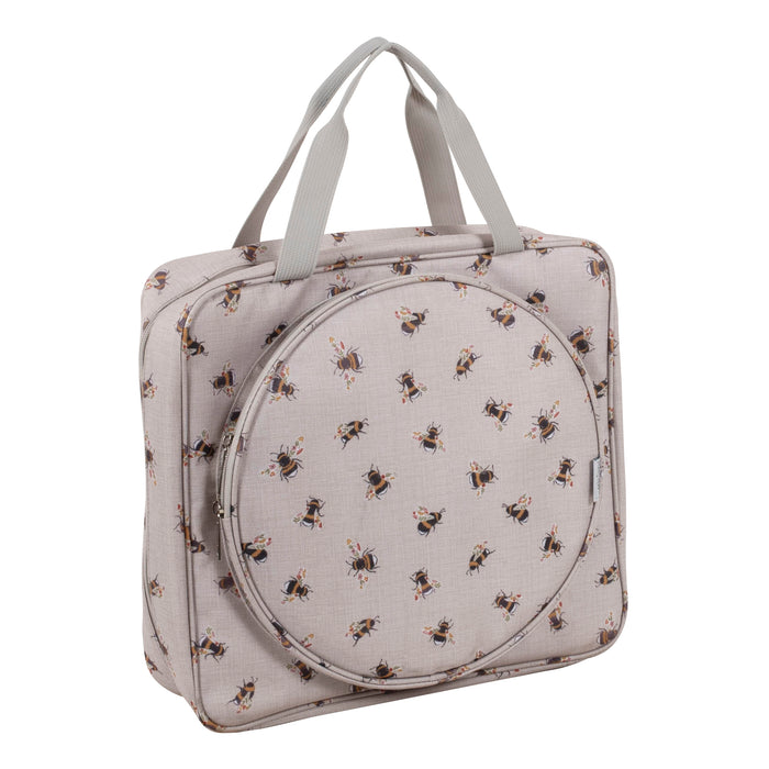 Hobby Gift Project / Craft Bag With Embroidery / Cross Stitch Hoop Storage Soft Bee MR4670\587.D
