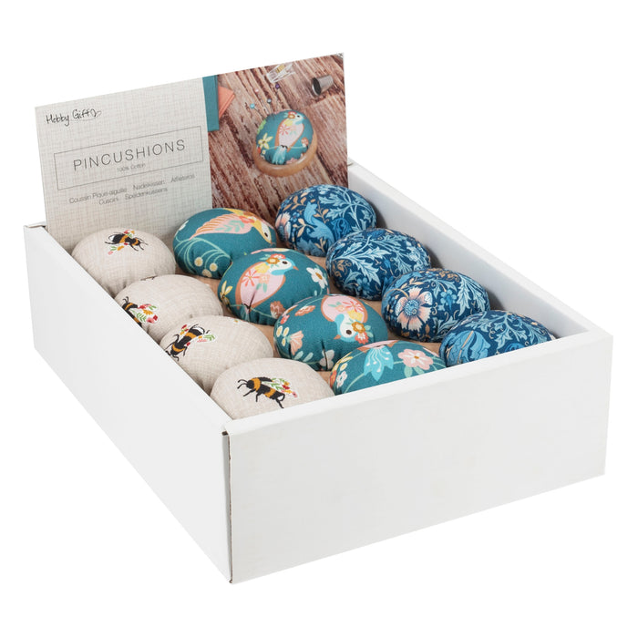 Hobby Gift Fabric Dome Top Pin Cushion 3 Designs Available -MRPINC.DB