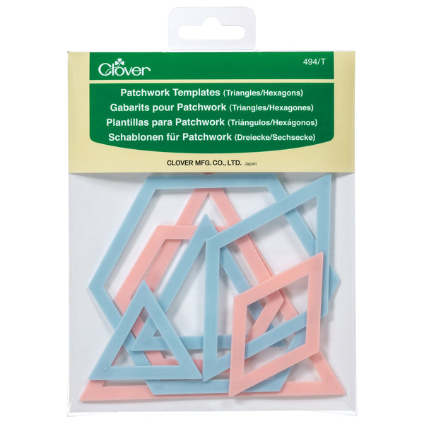 Clover Patchwork Templates Triangles / Hexegons - CL494/T