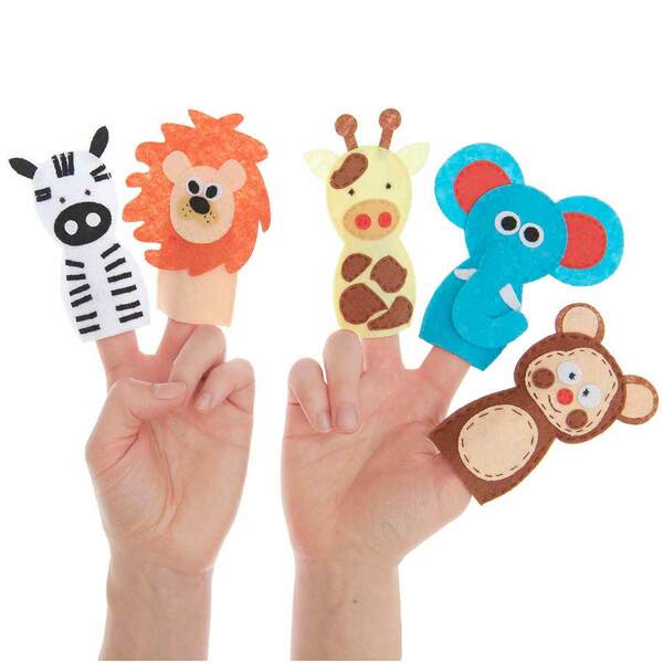 Rico Finger Puppet Kit - Wild Animals - 500467