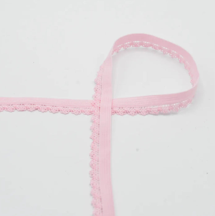 Quality Textiles Lace Elastic 12mm wide x 1 metre XLA15-012-561 - Various Colours