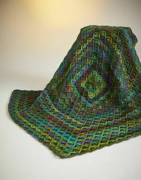 Crochet Pattern Midnight Garden Collection Blanket Sirdar Jewelspun Aran - 10724