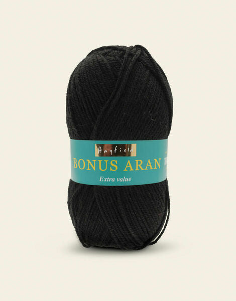 Hayfield Bonus Aran Yarn 100g - Black 0965