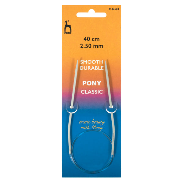 Pony Classic Knitting Needles Fixed Circular 2.50cm 40cm - 47603