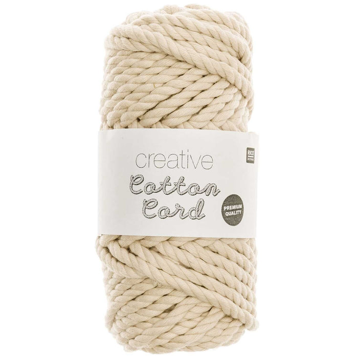 Rico Creative Cotton Cord - Ecru / Nature 001 *
