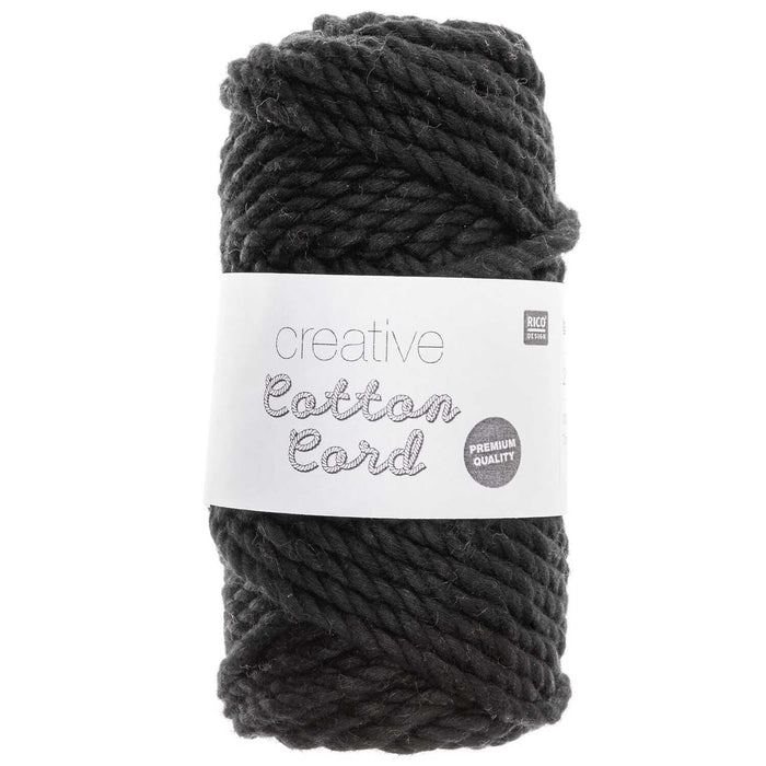 Rico Creative Cotton Cord 130g - Black 006 *