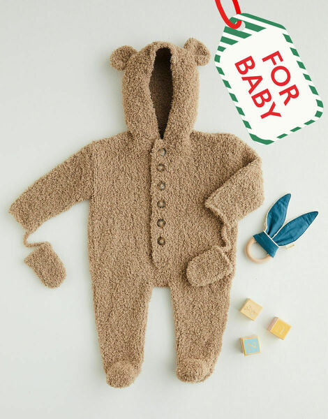 Knitting Pattern Teddy Bear Romper 0-24 Months Sirdar Snuggly Snowflake Chunky - 5400