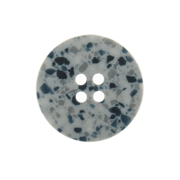 Trimits Buttons Eco-Conscious Recycled Plastic Scrap Buttons 4 Hole 18mm Silver/Grey - G467218/31