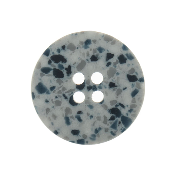 Trimits Buttons Eco-Conscious Recycled Plastic Scrap Buttons 4 Hole 20mm Silver/Grey - G467220/31