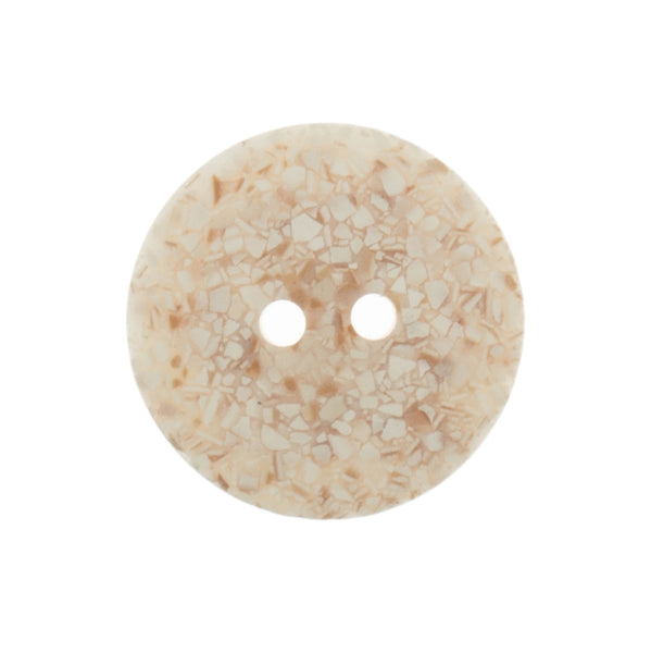 Trimits Buttons Eco-Conscious Recycled Eggshell Buttons 2 Hole 18mm Cream G467418/2