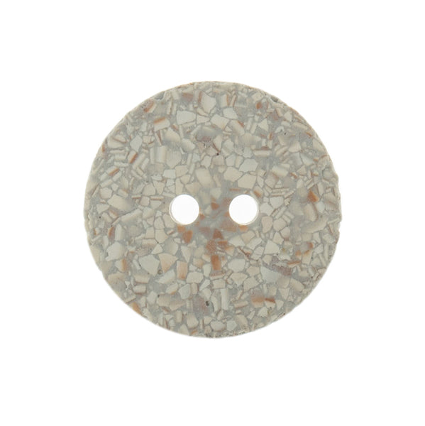 Trimits Buttons Eco-Conscious Recycled Eggshell Buttons 2 Hole 18mm Silver Grey  G467418/31