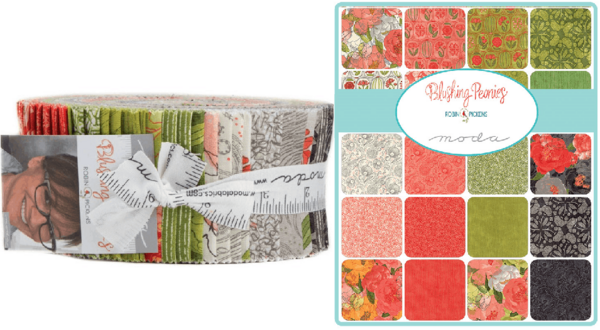 Moda Jelly Roll Blushing Peonies By Robin Pickens - 48610JR