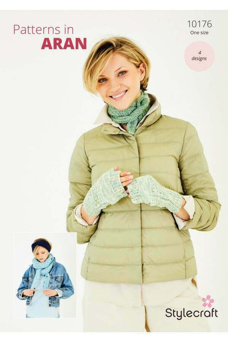 Knitting Pattern Accessories in Stylecraft Serene & Grace Aran 10176