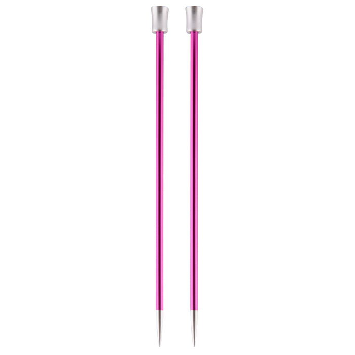 KnitPro Zing Single-Ended Knitting Needles 25cm - All Sizes