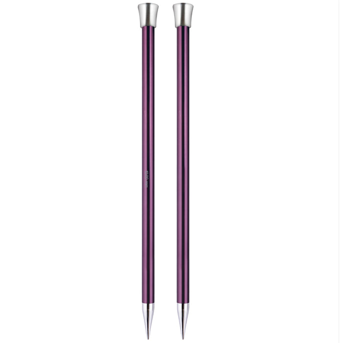 KnitPro Zing Single-Ended Knitting Needles 25cm - All Sizes