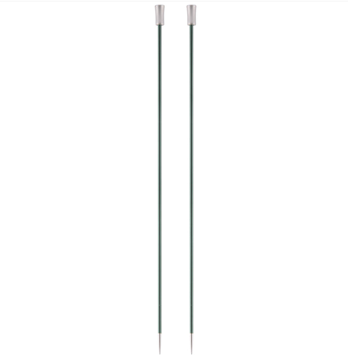 KnitPro Zing Single-Ended Knitting Needles 25cm - All Sizes