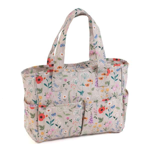 Hobby Gift Craft Bag Matt PVC Wild Flowers - MRB/614
