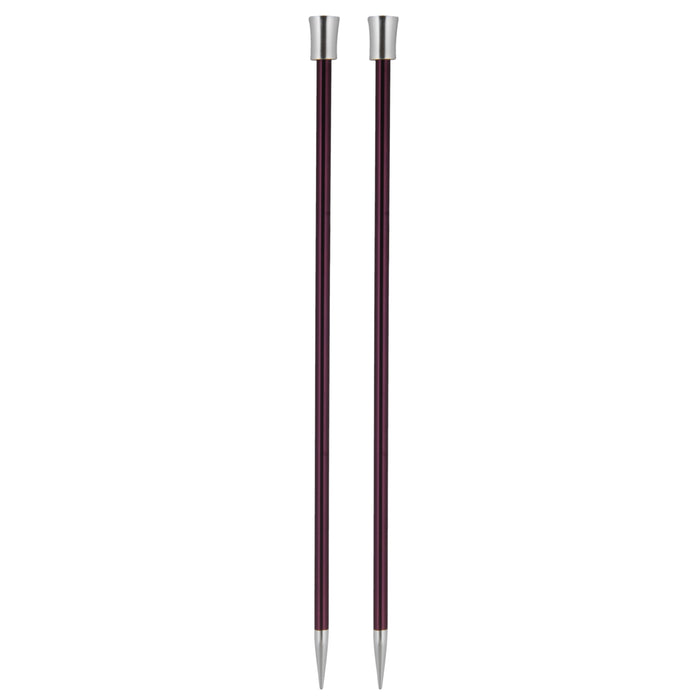 KnitPro Zing Single-Ended Knitting Needles 25cm - All Sizes