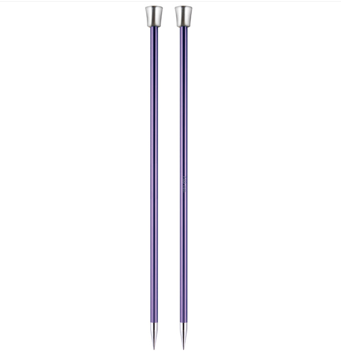 KnitPro Zing Single-Ended Knitting Needles 25cm - All Sizes