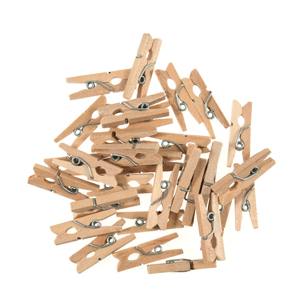 Trimits Natural Wooden Pegs 30 Pcs - CF166