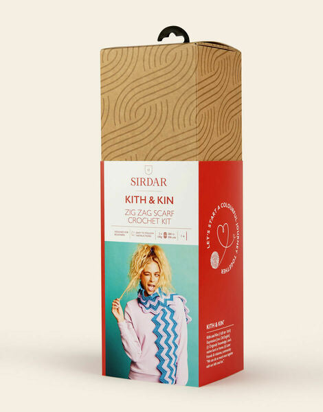 Sirdar Kith & Kin Zig Zag Scarf Crochet Kit - G007-0001
