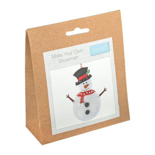 Trimits Felt Decoration Kit Christmas Snowman - GCK204