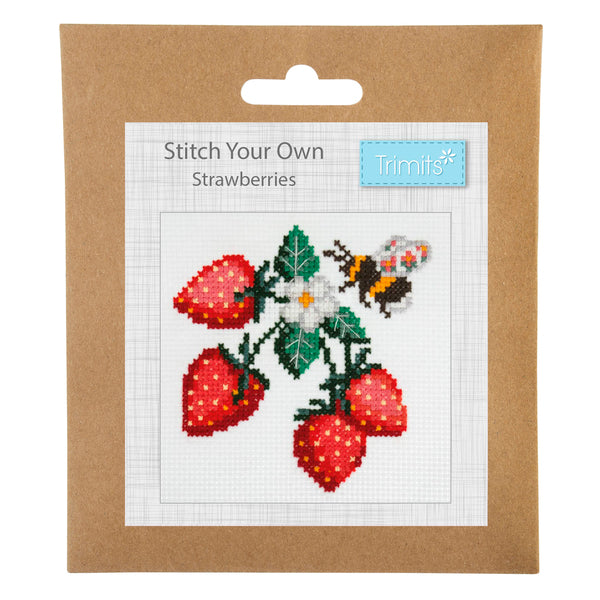 Trimits Counted Cross Stitch Kit Strawberries - GCS113