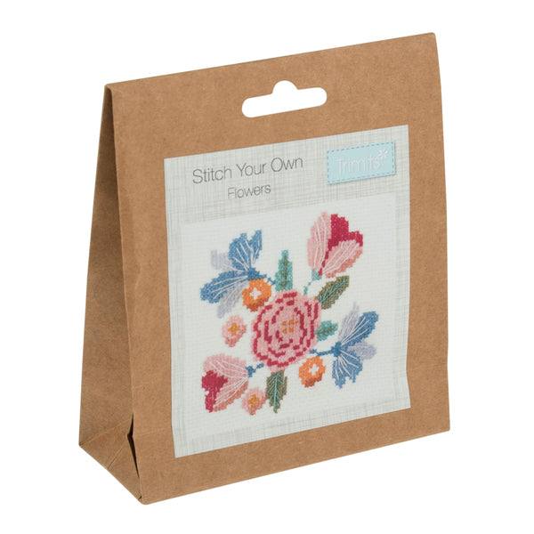 Trimits Counted Cross Stitch Kit Flowers - GCS55