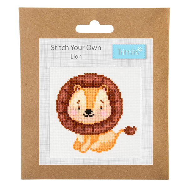 Trimits Counted Cross Stitch Kit Lion - GCS115