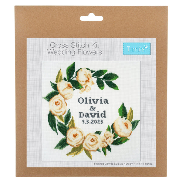 Trimits Cross Stitch Kit Wedding Flowers - GCS96