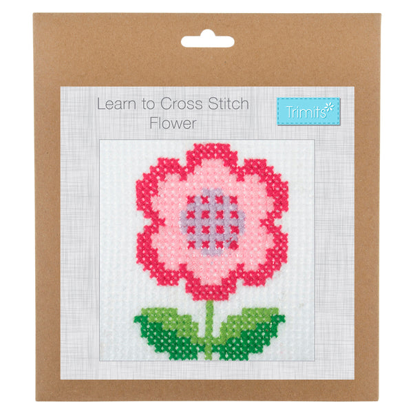 Trimits Learn To Cross Stitch Flower - GCS91