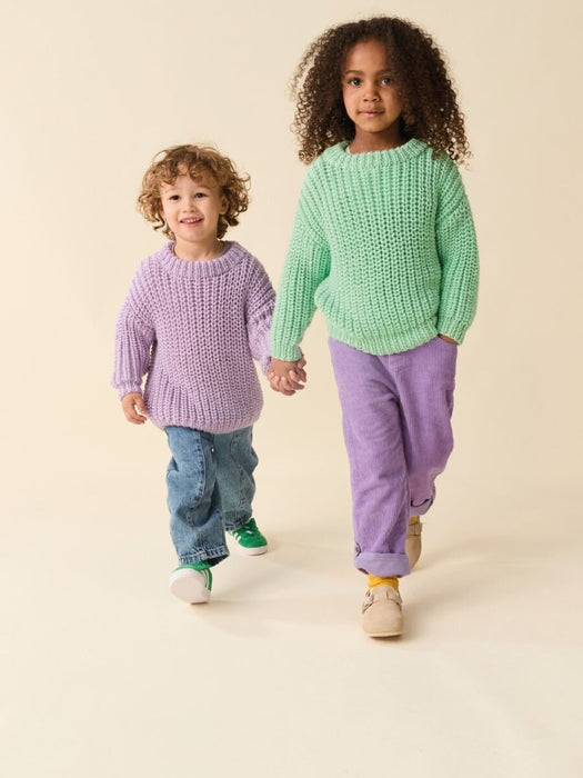 Knitting Pattern Scandi Rib Sweater Children’s Little Scandi Pop in Sirdar Snuggly Chunky 2631